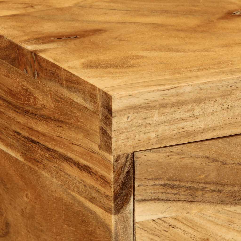 Tv ormar za zid - 80 x 30 x 19 cm, 1, stablo solidne akacije - number 8.