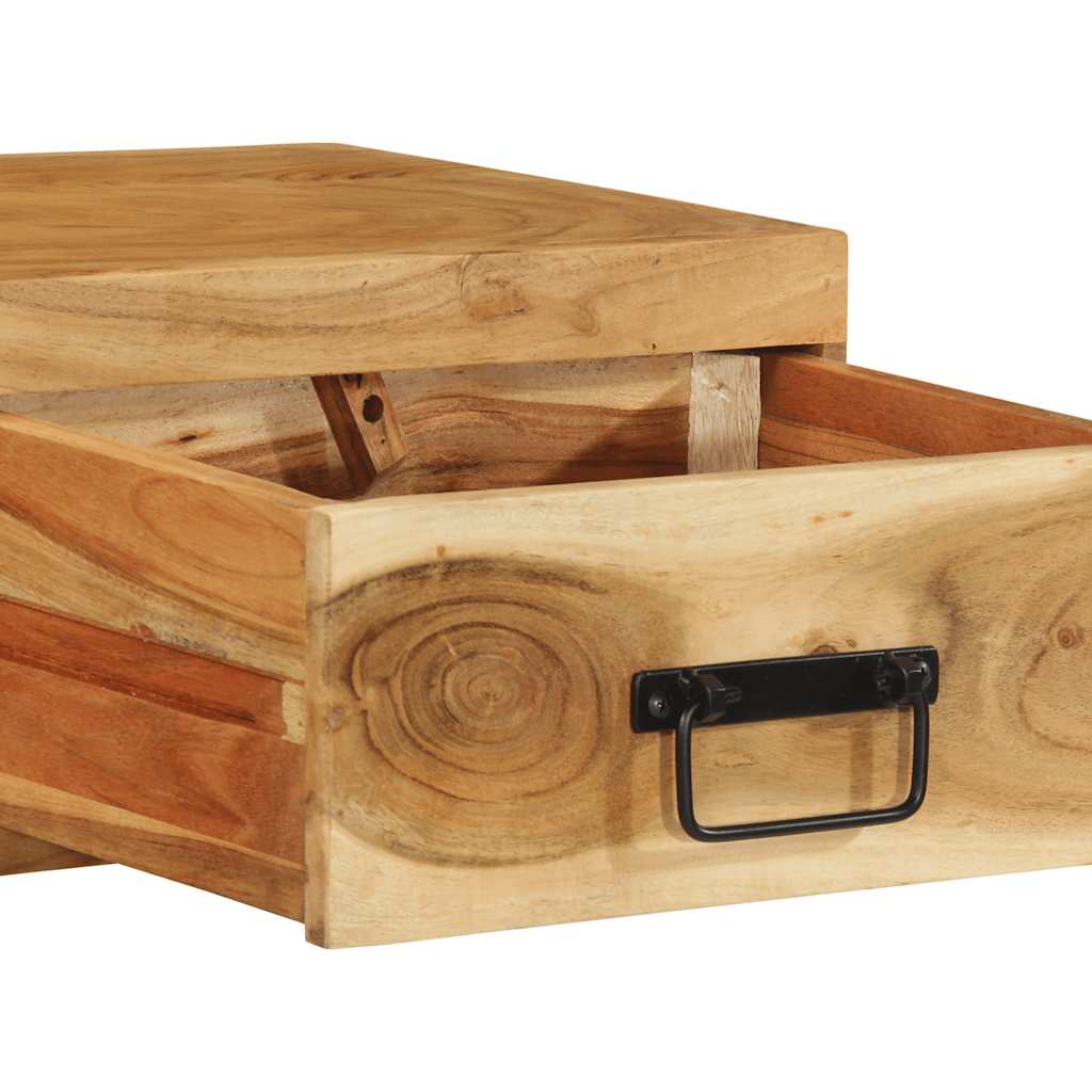 Tv ormar za zid - 80 x 30 x 19 cm, 1, stablo solidne akacije - number 9.