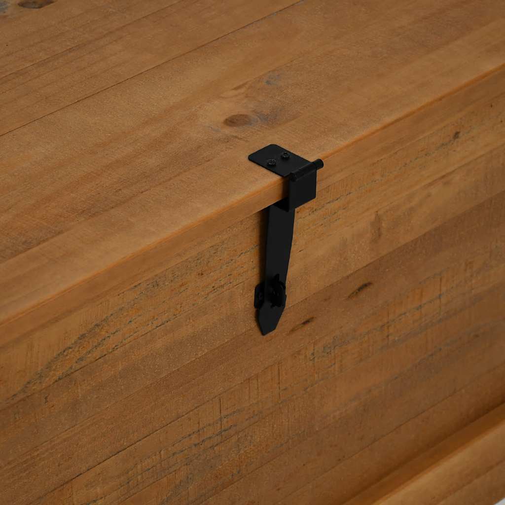 Opbevaringskiste halden 91x48x47 cm massivt fyrretræ - naturfarvet, 1 - number 7.