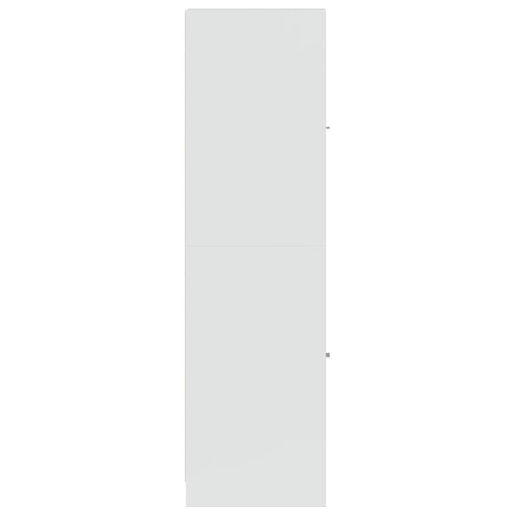 Apotekerskab 30x41x144,5 cm konstrueret træ hvid højglans - number 6.