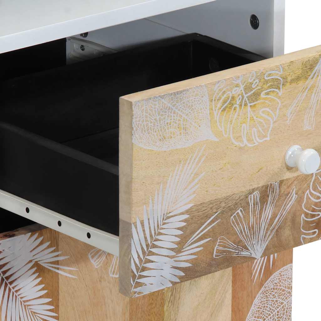 Badeværelsesmøbelsæt 3 dele massivt mangotræ - number 12.