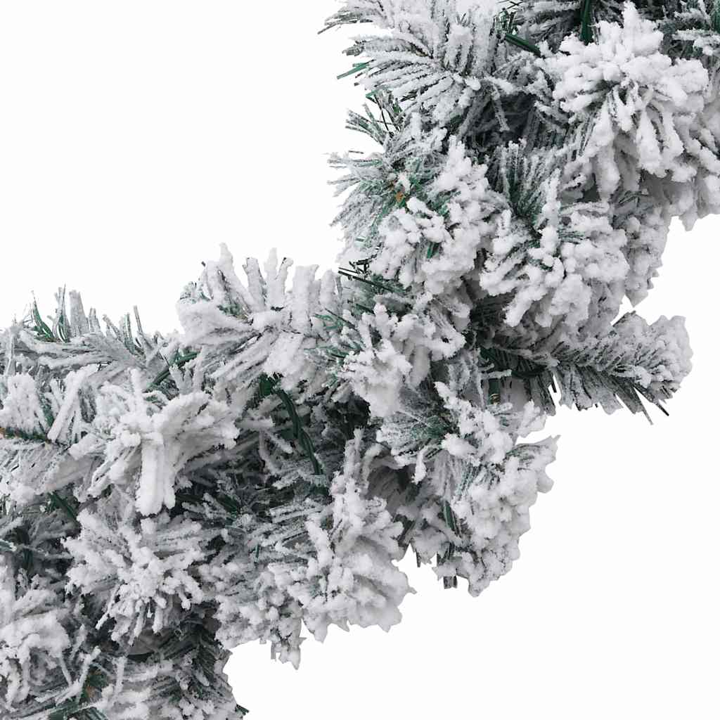 Juleguirlande med led-lys 5 m pvc grøn - number 5.