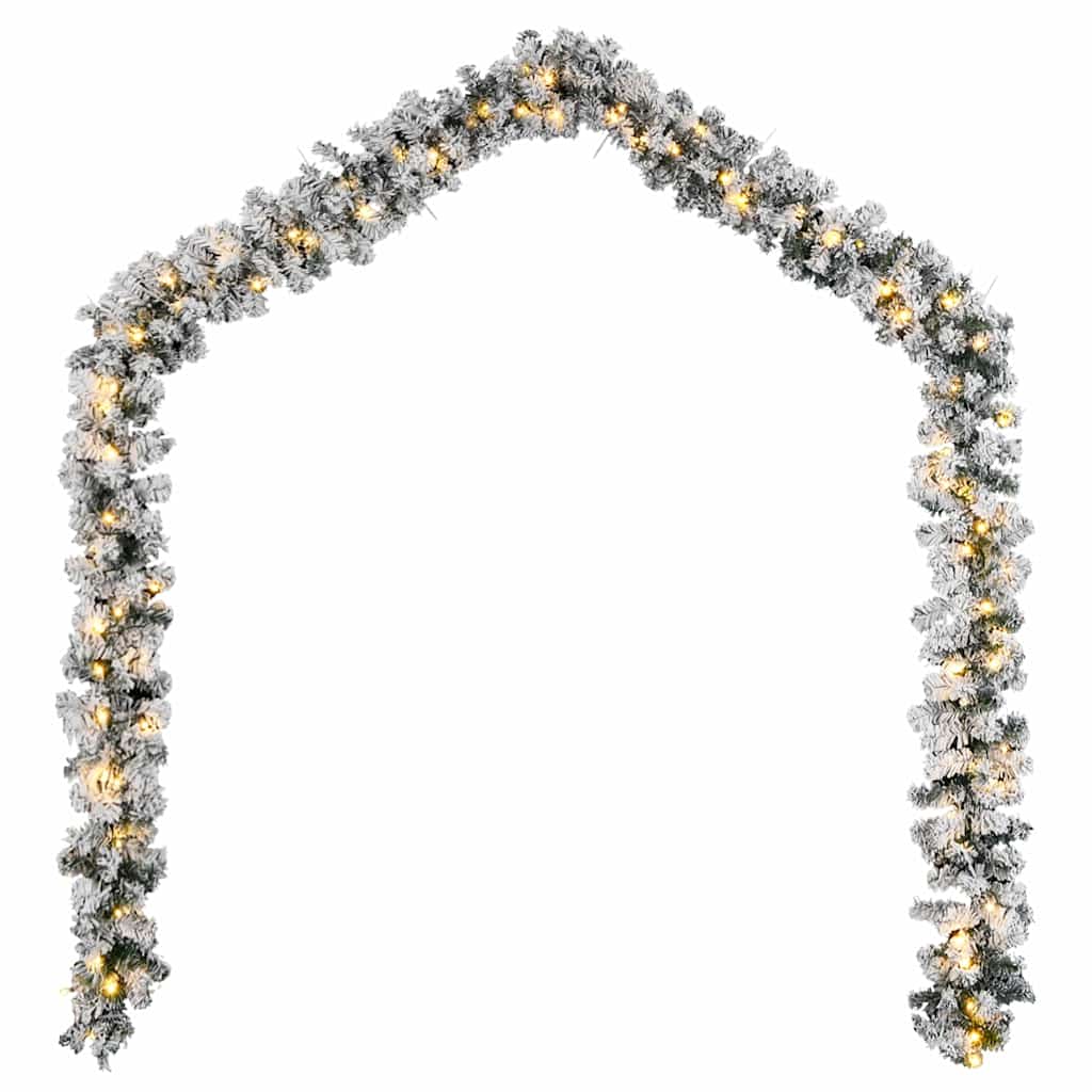 Guirlande de noël avec lumières led 20 m pvc vert - number 4.