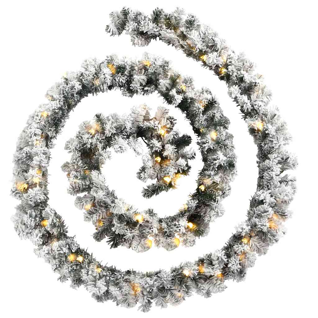 Guirlande de noël avec lumières led 20 m pvc vert - number 3.