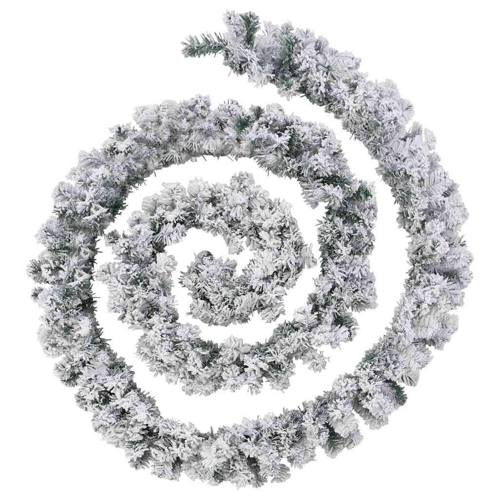 Juleguirlande med led-lys 10 m pvc grøn - number 2.