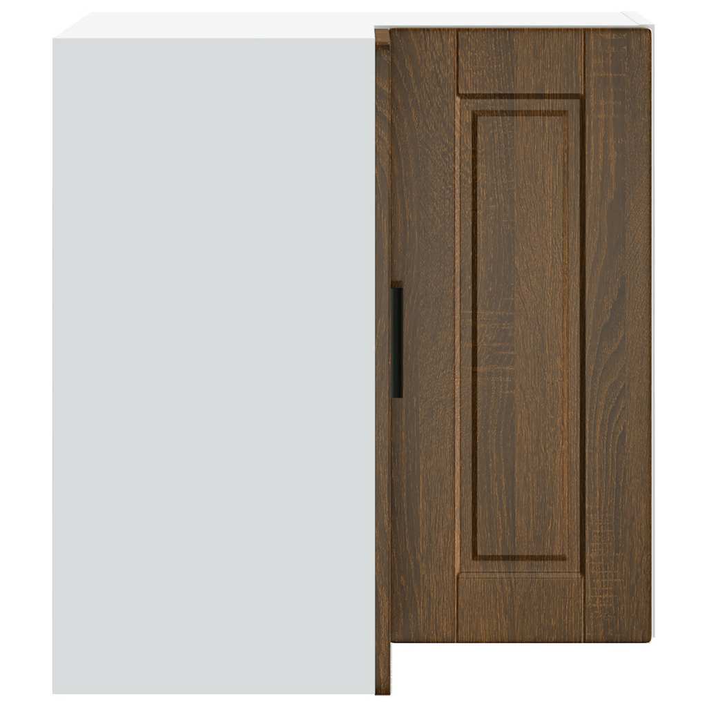 Kuhinjski kutni element porto izrađeno drvo - smeđi hrast, 57 x 57 x 60 cm, 1, zidni kutni element - number 6.