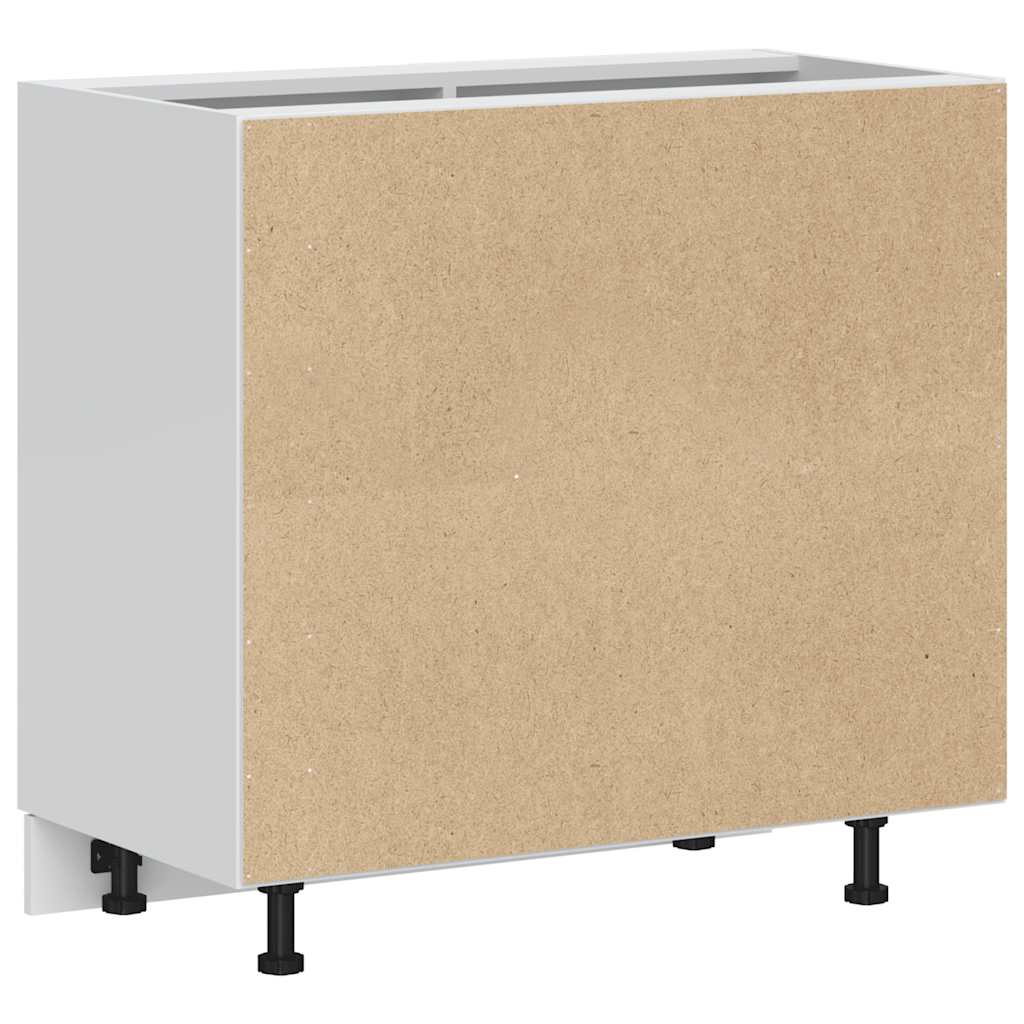 Kuhinjski apartman poštarine strukturno drvo - bijelo, 1, 1x kutni ormar (1 vrata) 86 cm, x - number 7.