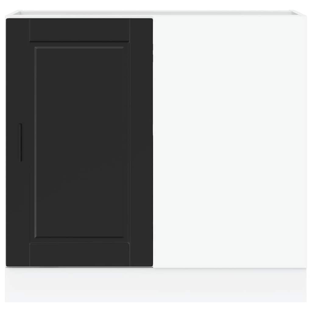 Køkkenunderskab porto konstrueret træ - sort, 1, 1x hjørneskab (1 låge) 86 cm, x-1 - number 4.