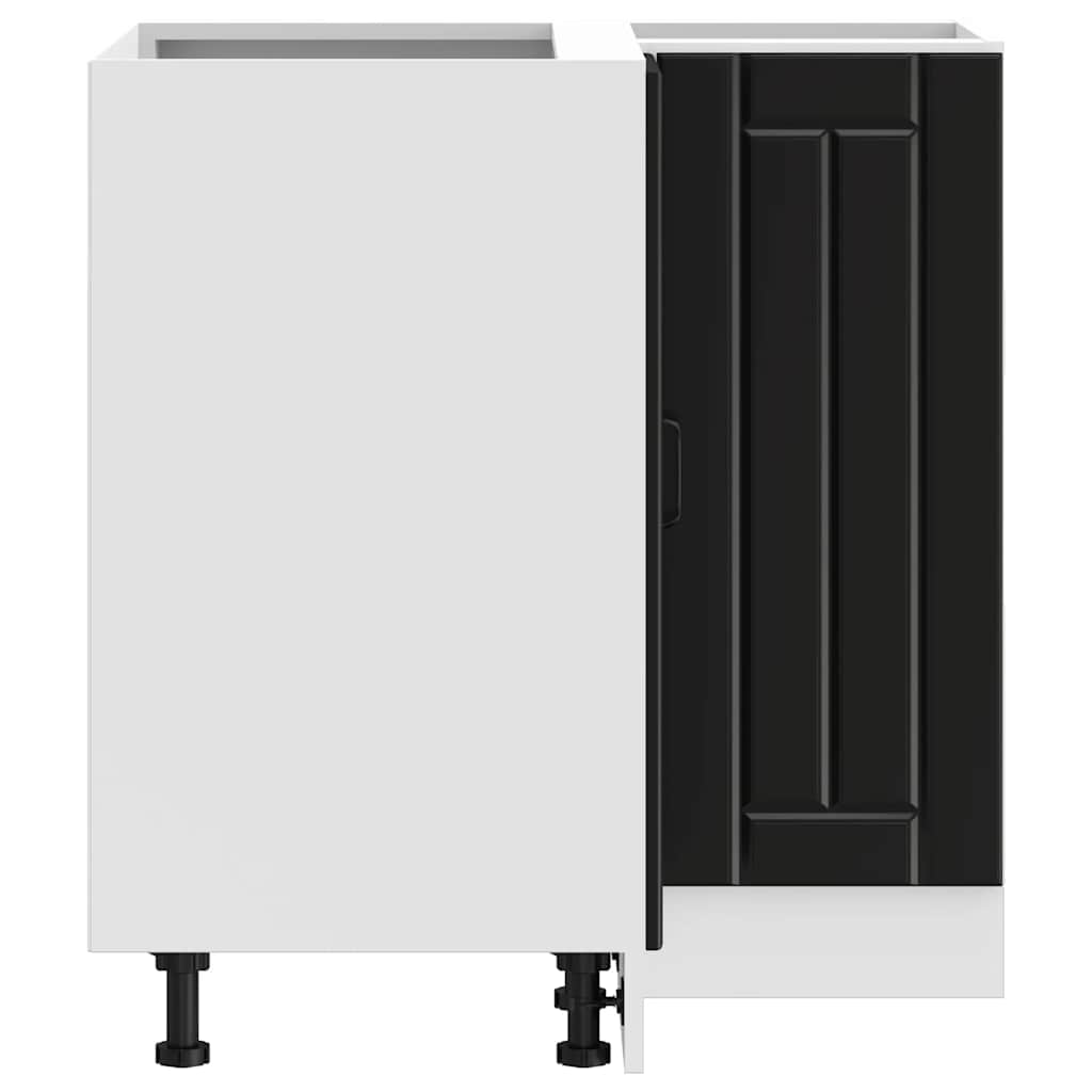 Kuhinjski kutni element lucca izrađeno drvo - crni, 75,5 x 75,5 x 81,5 cm, 1, kutni element - number 7.