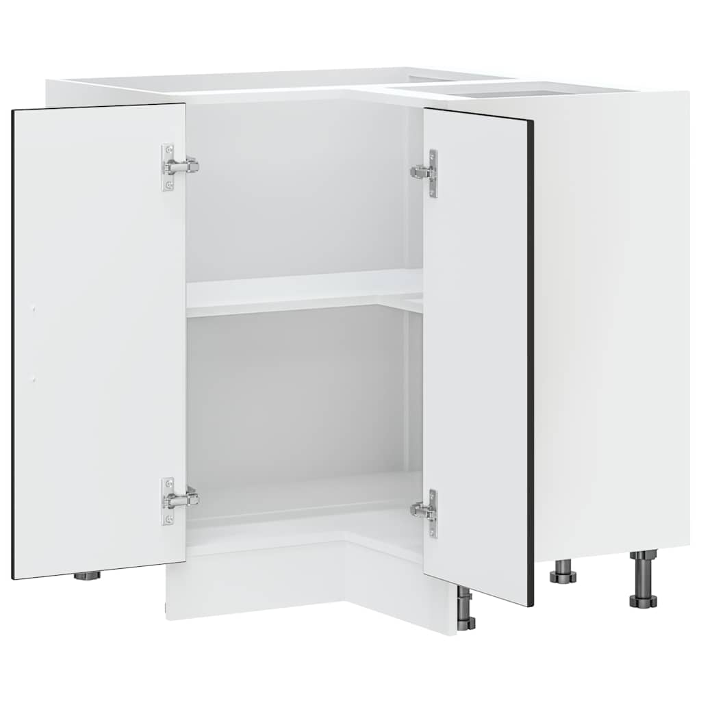 Kuhinjski kutni element lucca izrađeno drvo - crni, 75,5 x 75,5 x 81,5 cm, 1, kutni element - number 6.