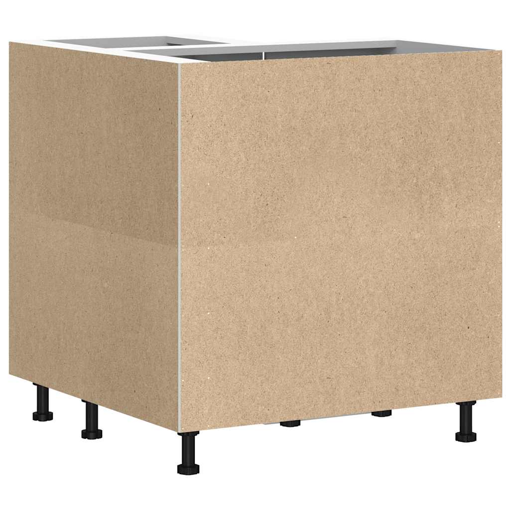 Kuhinjski kutni element lucca izrađeno drvo - crni, 75,5 x 75,5 x 81,5 cm, 1, kutni element - number 8.