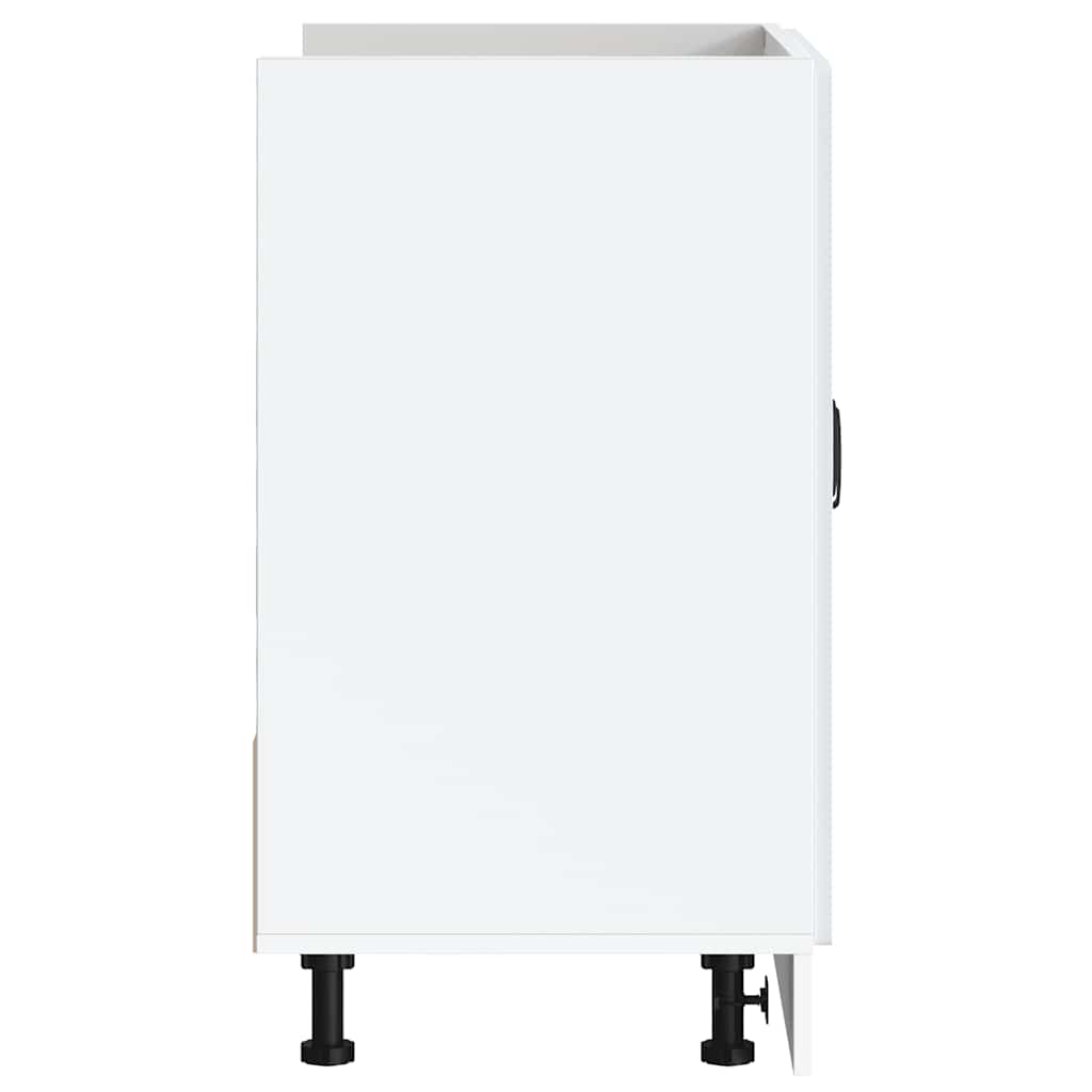 Ormarić za umivaonik lucca izrađeno drvo - bijela, 80 x 46 x 81,5 cm, 1, ormarić za sudoper - number 6.