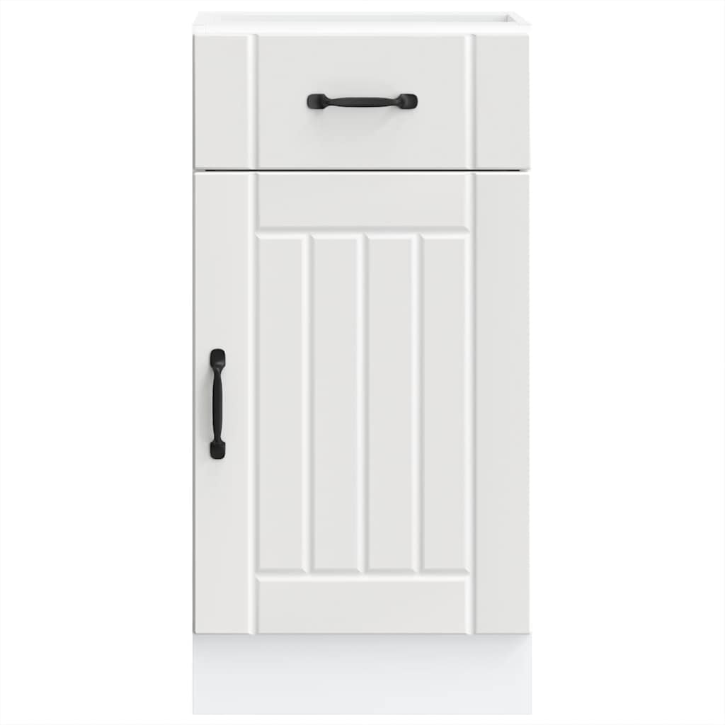 Kuhinja prikladna lucca izgrađena drva - bijelo, 1, 1x ormar (1 vrata 1 ladica) 40 cm, x - number 4.