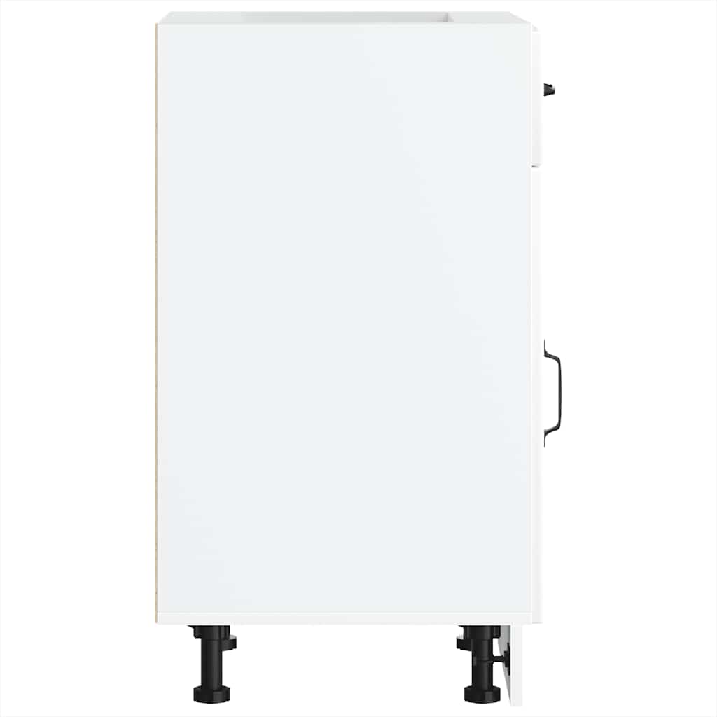 Kuhinja prikladna lucca izgrađena drva - bijelo, 1, 1x ormar (1 vrata 1 ladica) 40 cm, x - number 6.