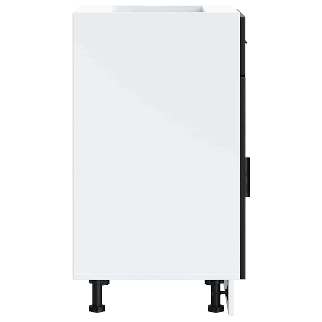 Køkkenunderskab porto konstrueret træ - sort, 1, 1x underskab (1 låge 1 skuffe) 50 cm, x - number 6.