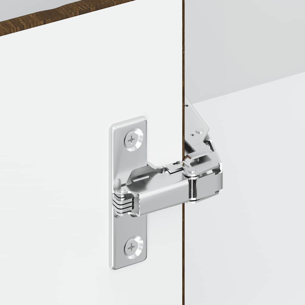 Kuhinjski kutni ormarić izgrađeno drvo - smeđi hrast, 1, 1x kutni ormar (2 vrata) 75 5 cm, x - number 10.