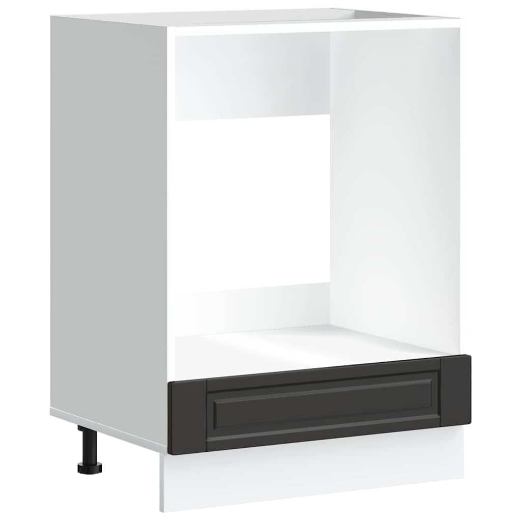 Ovnskab porto konstrueret træ - sort, 1, 1 x ovnskab 60 cm, x - number 2.