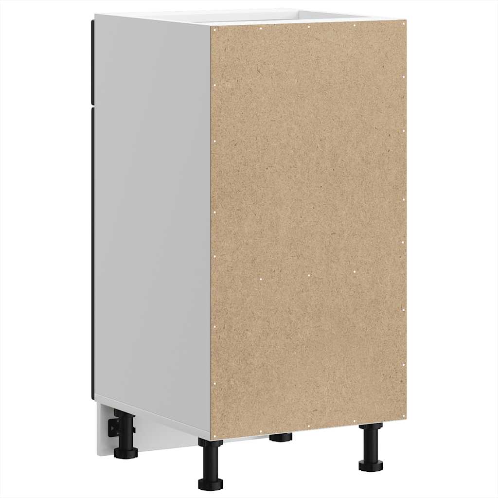 Køkkenunderskab porto konstrueret træ - sort, 1, 1x underskab (1 låge 1 skuffe) 40 cm, x - number 7.