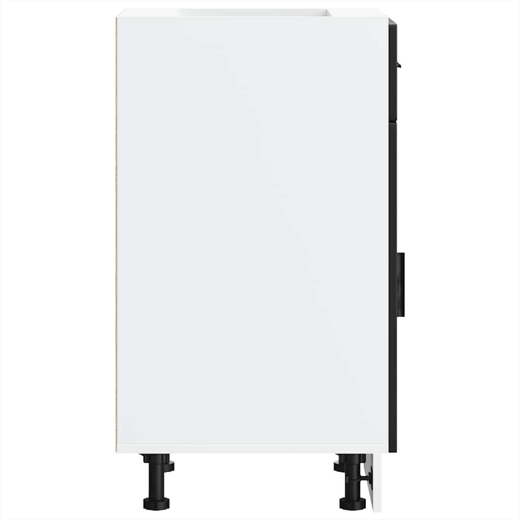 Køkkenunderskab porto konstrueret træ - sort, 1, 1x underskab (1 låge 1 skuffe) 40 cm, x - number 6.