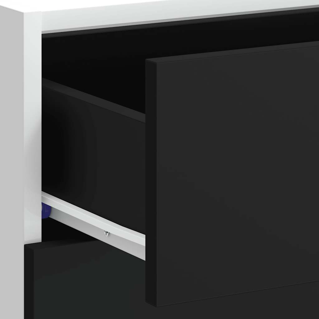 Køkkenunderskab konstrueret træ - sort, 1, 1x underskab (3 skuffer) 60 cm, x - number 9.