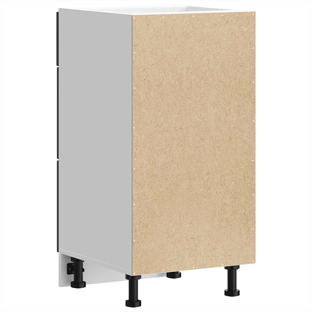 Køkkenunderskab porto konstrueret træ - sort, 1, 1x underskab (3 skuffer) 40 cm, x - number 7.