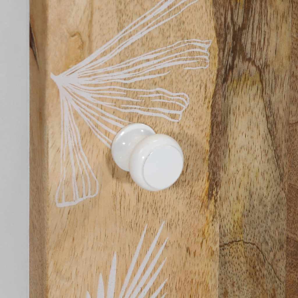 Skab 40x33,5x110 cm massivt mangotræ - 40 x 33 5 x 110 cm (b x d x h) - number 8.