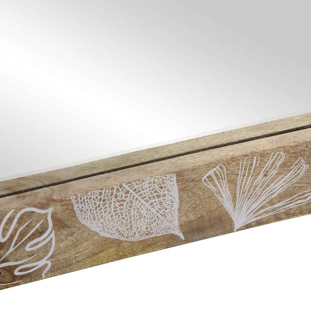 Badeværelsesspejl 50x3x70 cm massivt mangotræ - number 6.