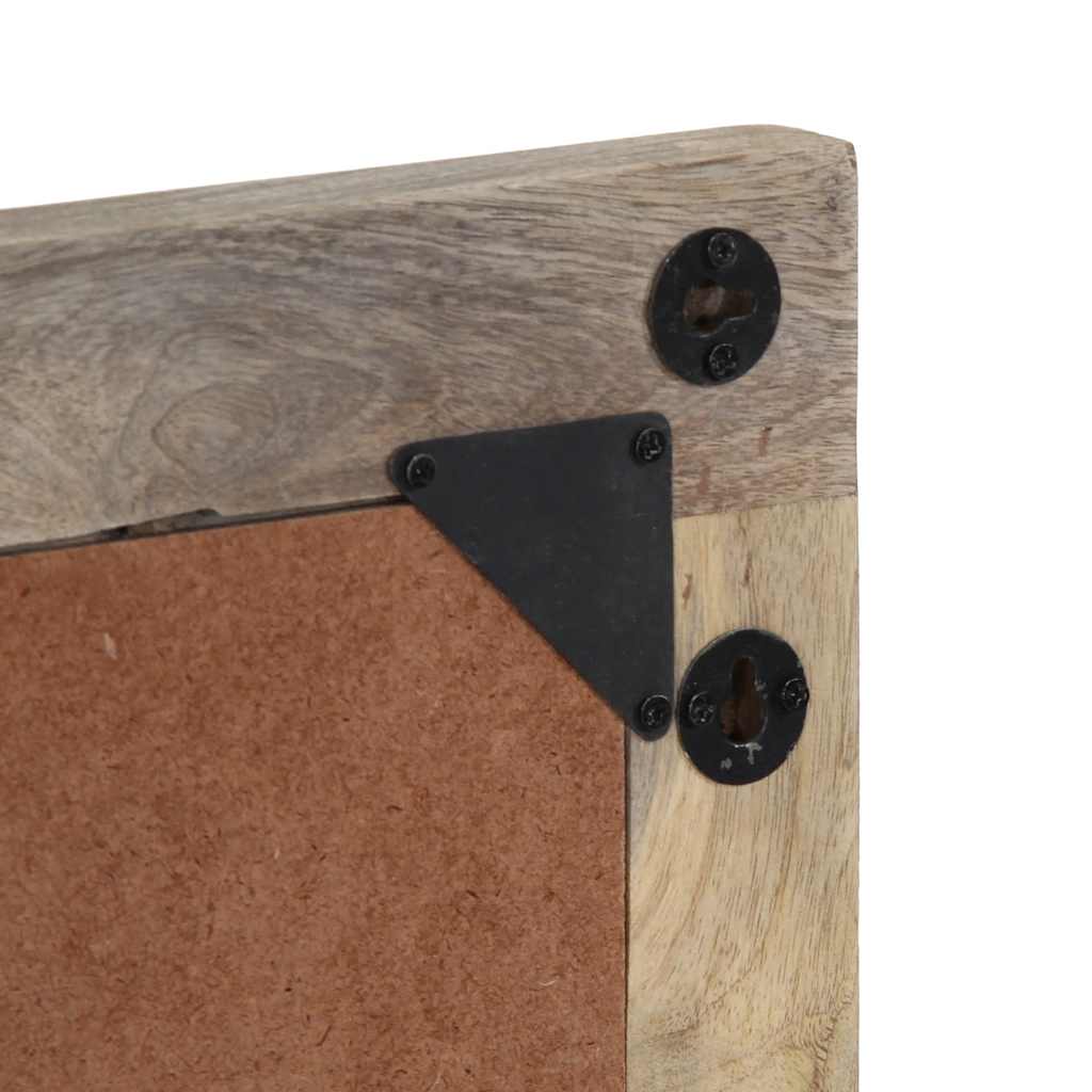 Badeværelsesspejl 50x3x70 cm massivt mangotræ - number 8.