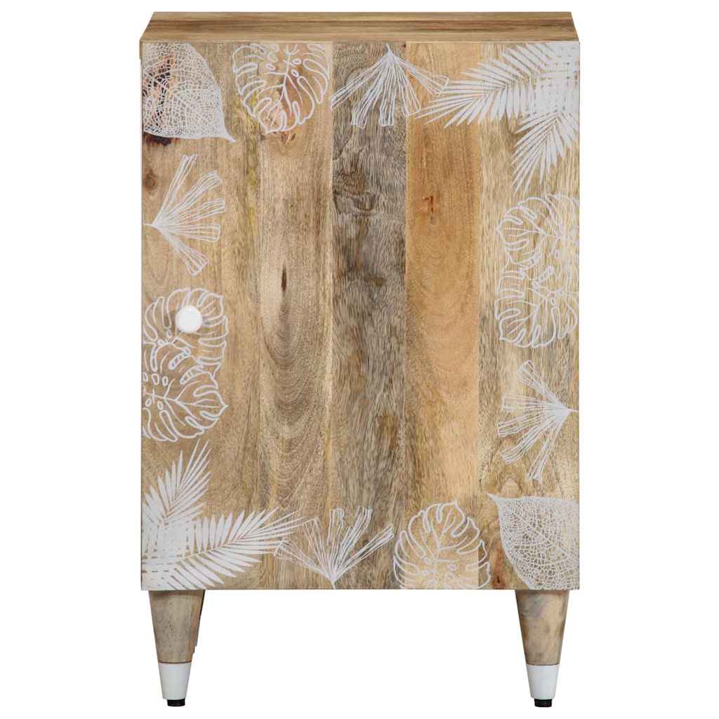 Badeværelsesskab 38x33,5x58 cm massivt mangotræ - 38 x 33 5 x 58 cm (b x d x h) - number 2.