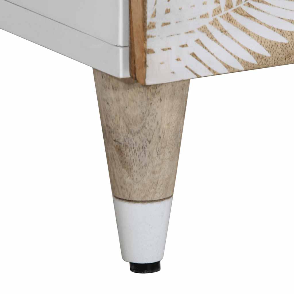 Badeværelsesskab 38x33,5x58 cm massivt mangotræ - 38 x 33 5 x 58 cm (b x d x h) - number 9.