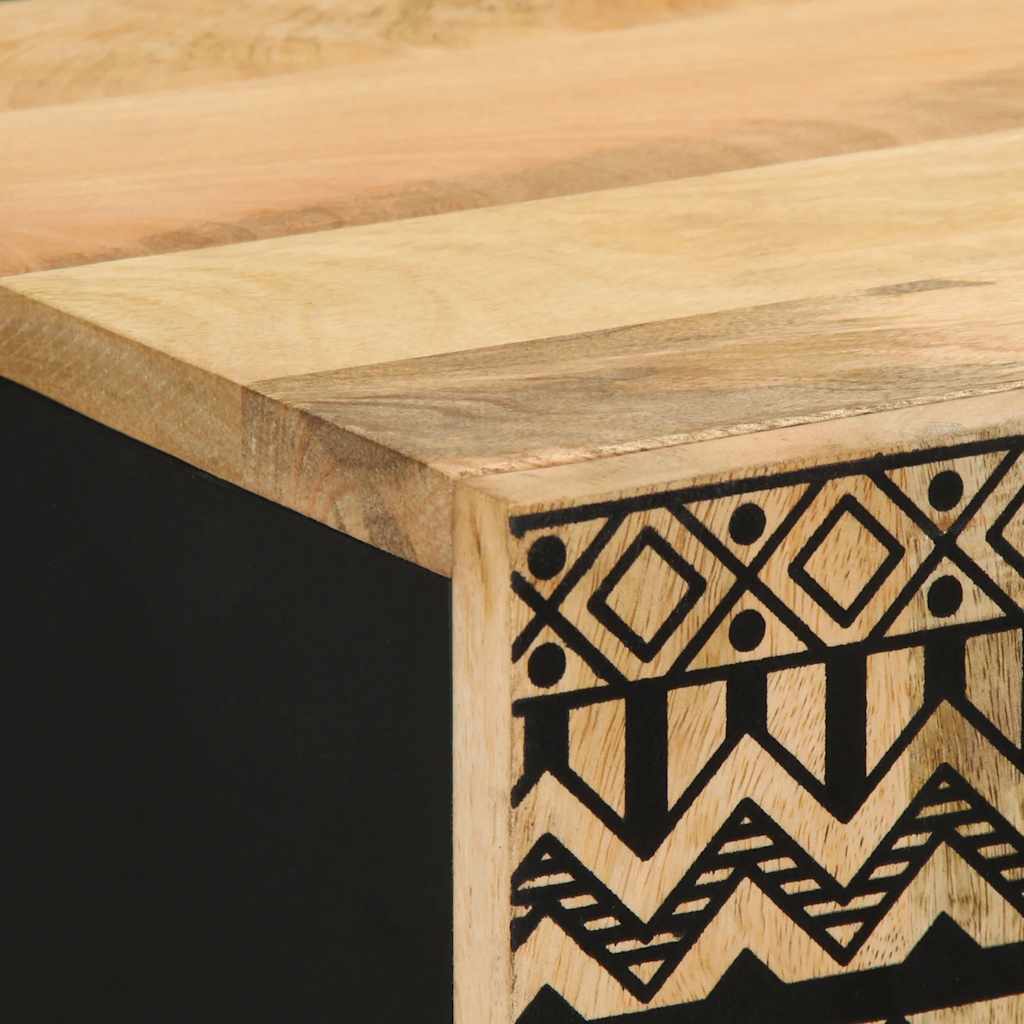 Komoda 60x33,5x75 cm puno grubo drvo manga - ooo 1 - number 6.