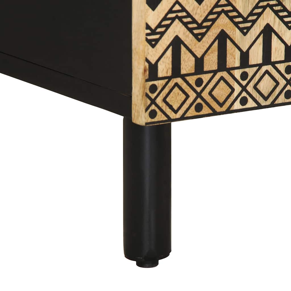 Komoda 60x33,5x75 cm puno grubo drvo manga - ooo 1 - number 8.