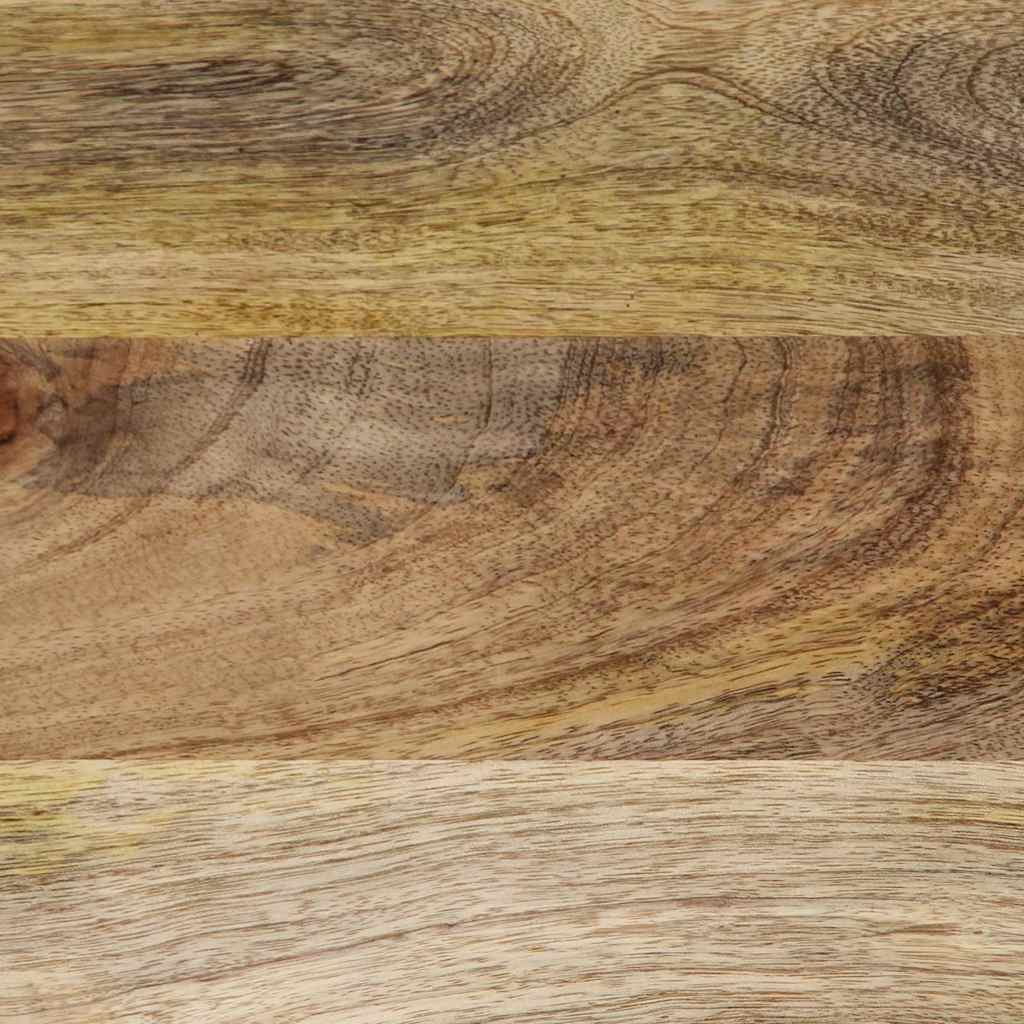 Sofabord 80x50x40 cm massivt - ooo 5, ooo 6, mango natur med hvidmalet skærm manipuleret træ metal - number 11.