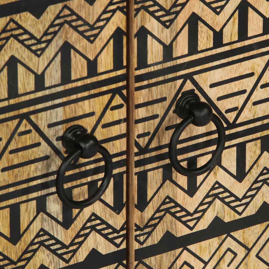 Skænk 60x33,5x75 cm massivt ru mangotræ - 60 x 33 5 x 75 cm (l x b x h) - number 8.