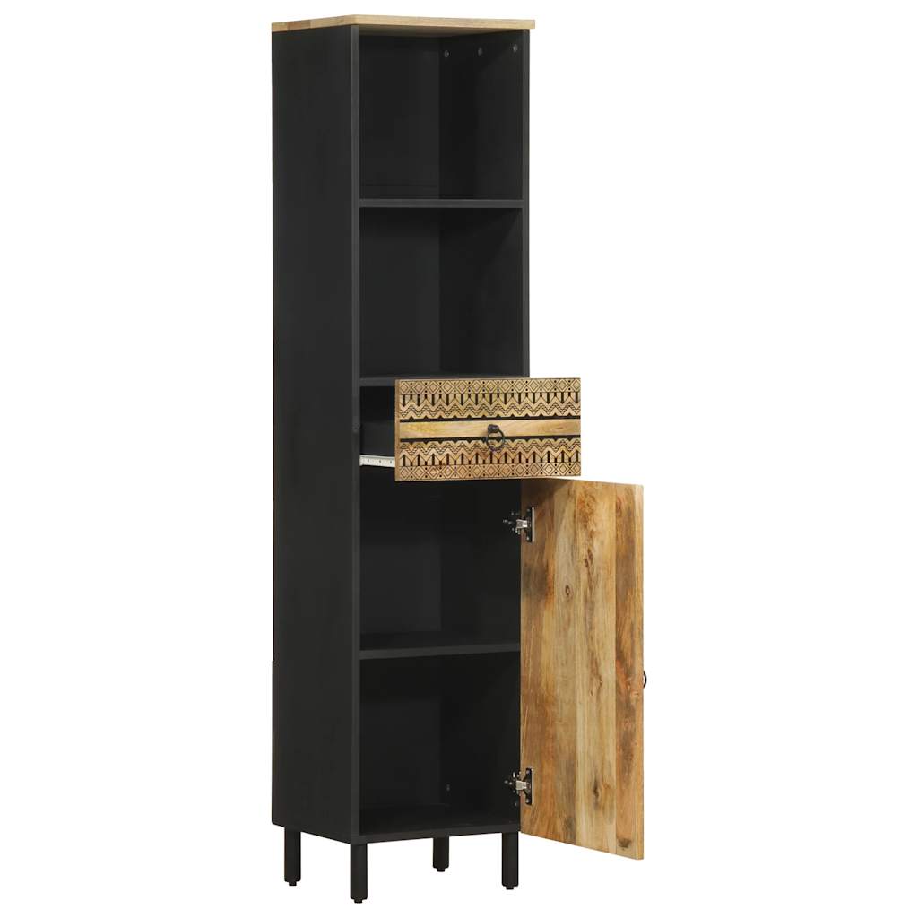 Badeværelsesskab 38x33,5x160 cm massivt mangotræ - number 2.