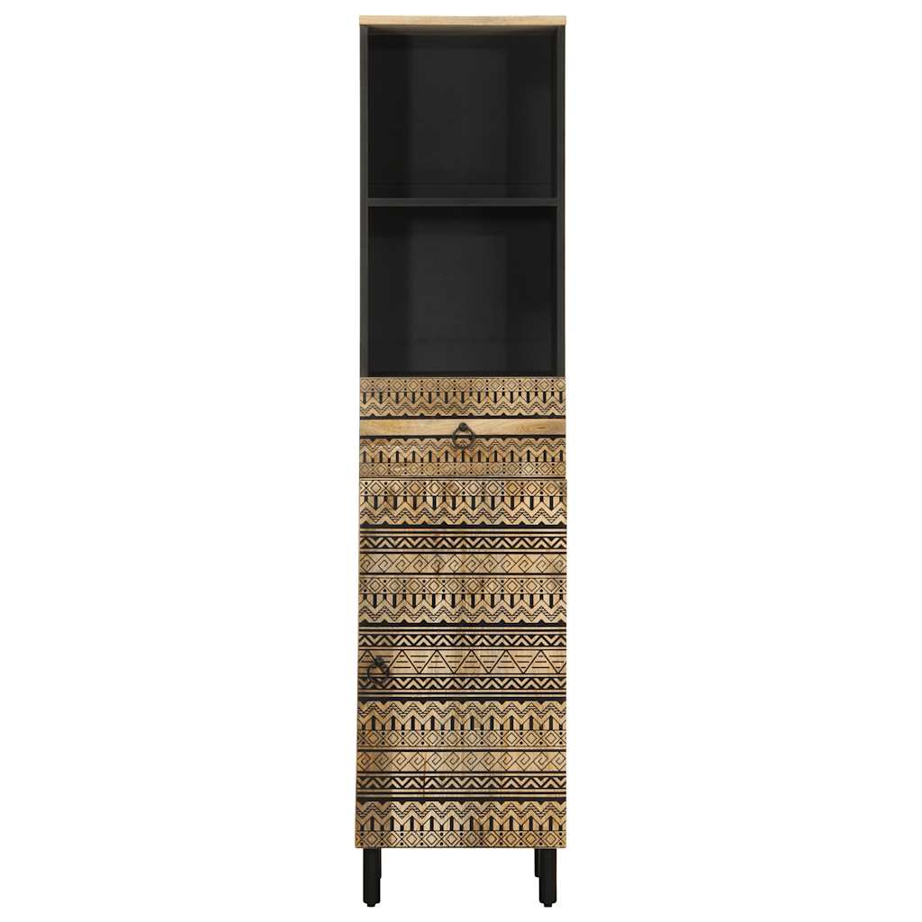 Badeværelsesskab 38x33,5x160 cm massivt mangotræ - number 3.