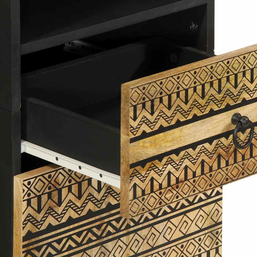 Badeværelsesskab 38x33,5x160 cm massivt mangotræ - number 8.