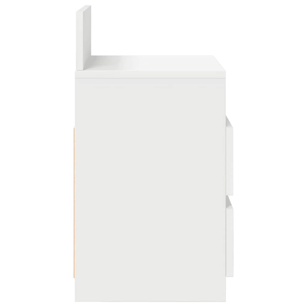 Noćni ormarić s 2 ladice 40x33x60 cm - bijeli, 1 - number 6.