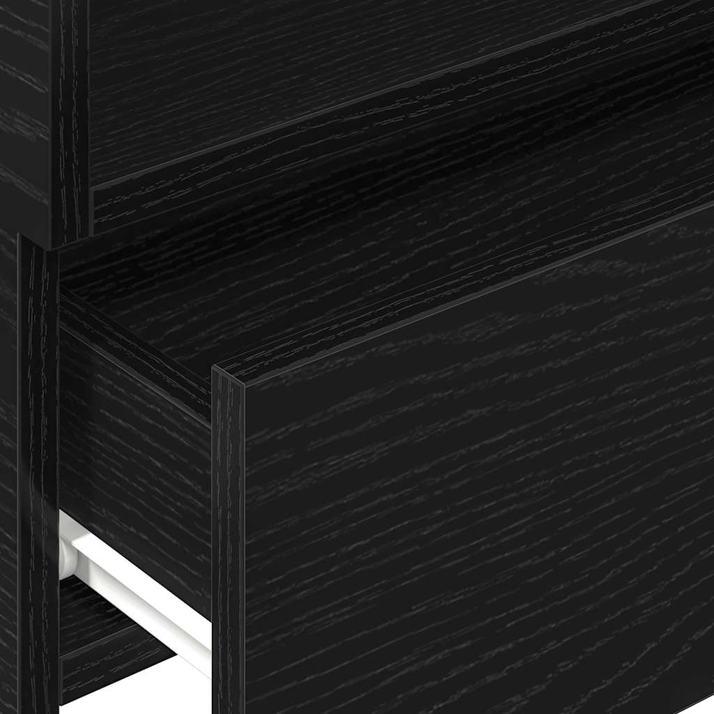 Nástěnný noční stolek 45x26x28,5 cm - černý, 1 - number 9.