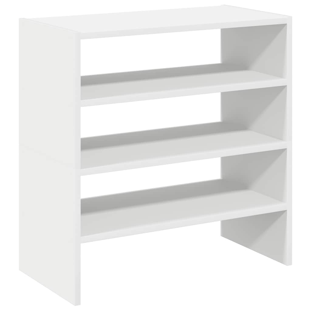 Shoe racks stackable pcs. 60x30x30.5 cm - white, 2, 1 - number 6.