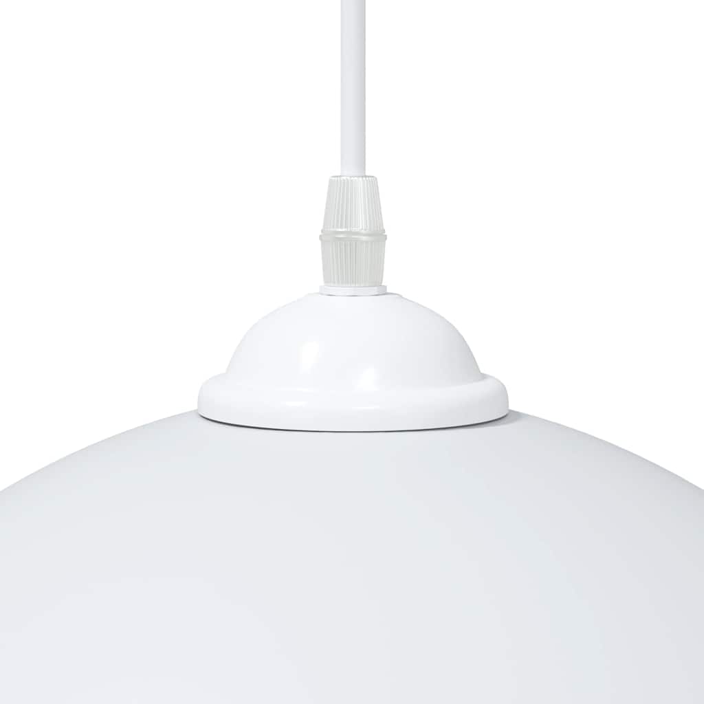 Pendant lights 2 pcs height adjustable e27 ø 30 cm metal - 1, white - number 9.
