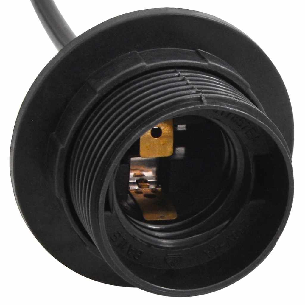 Lampe à suspension avec 3 douilles e27 métal noir - 1, avec 3 douilles - number 11.