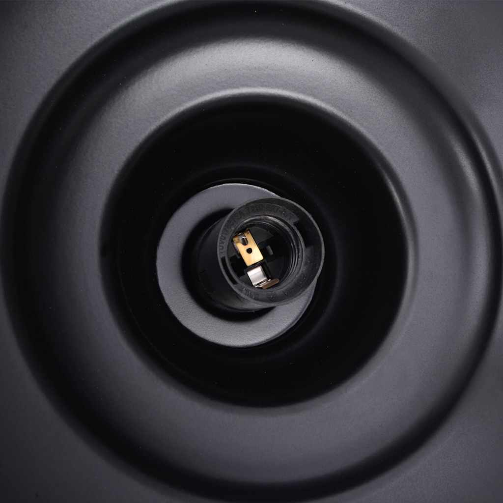 Lampe à suspension e27 ø 31 cm fer noir - number 10.