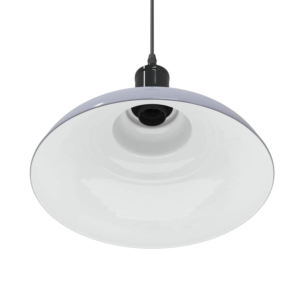 Lampe à suspension réglable en hauteur e27 ø 31 cm métal gris brillant - 1, gris brillant - number 9.