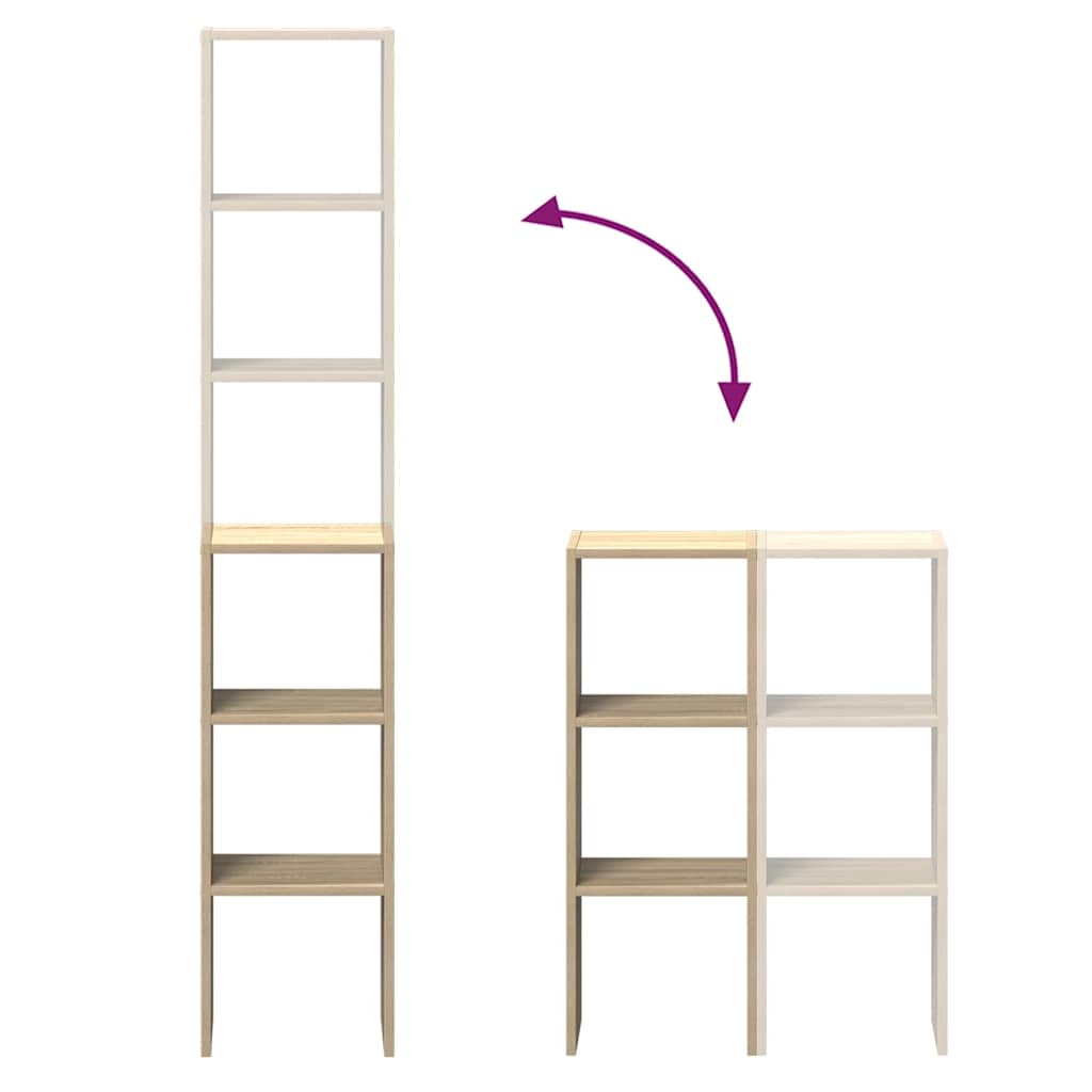 Bogreoler stabelbare stk. 30x30x80 cm - sonoma-eg, 2, 1 - number 7.