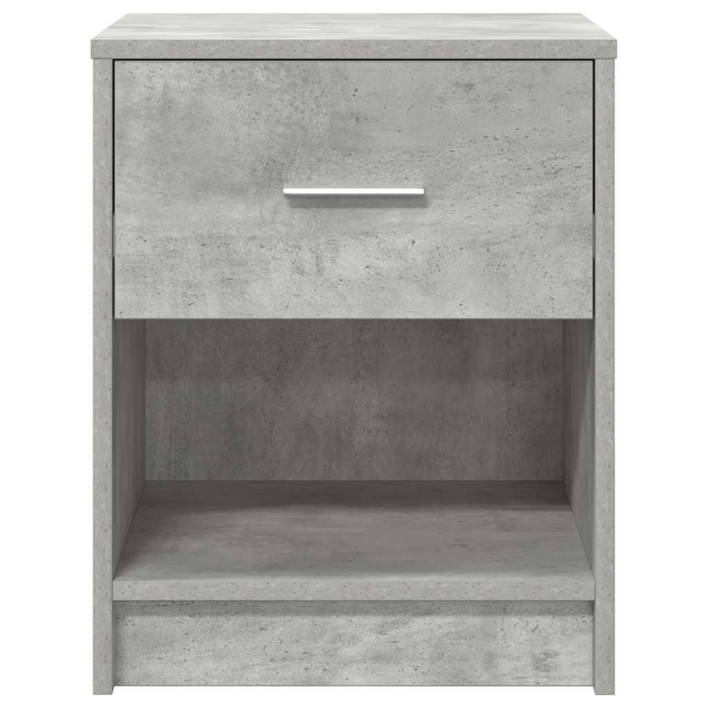 Bed tables pcs. with drawer 40x34x50 cm - concrete gray, 2 - number 4.