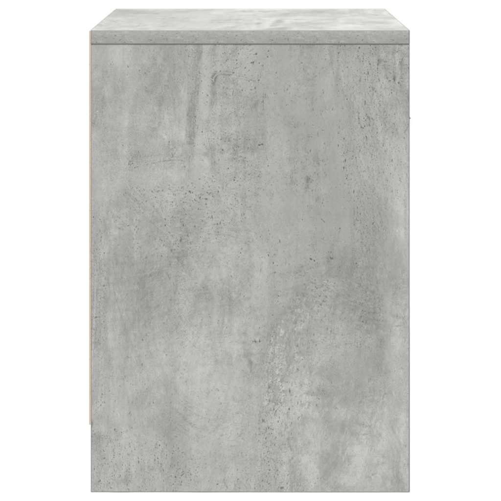 Bed tables pcs. with drawer 40x34x50 cm - concrete gray, 2 - number 7.
