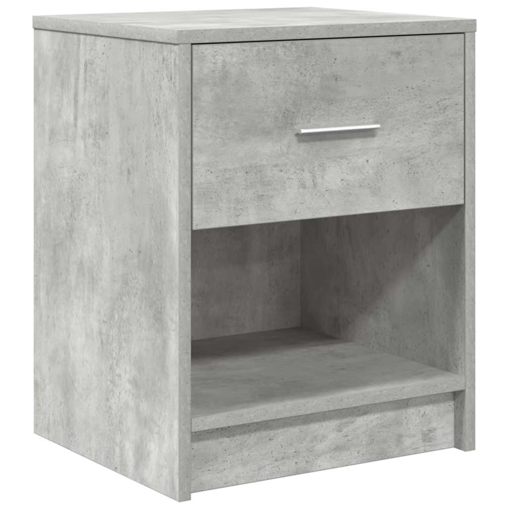 Bed tables pcs. with drawer 40x34x50 cm - concrete gray, 2 - number 6.