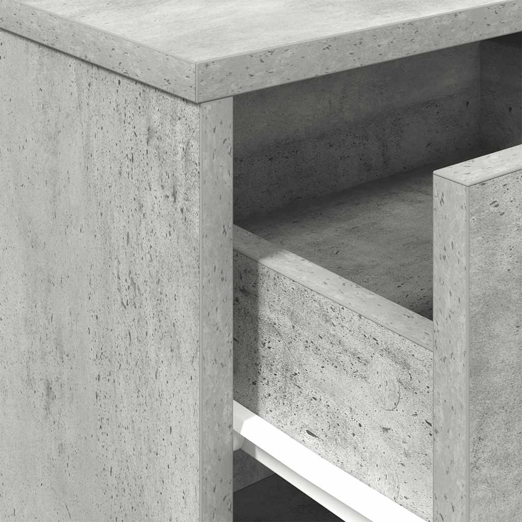 Bed tables pcs. with drawer 40x34x50 cm - concrete gray, 2 - number 9.