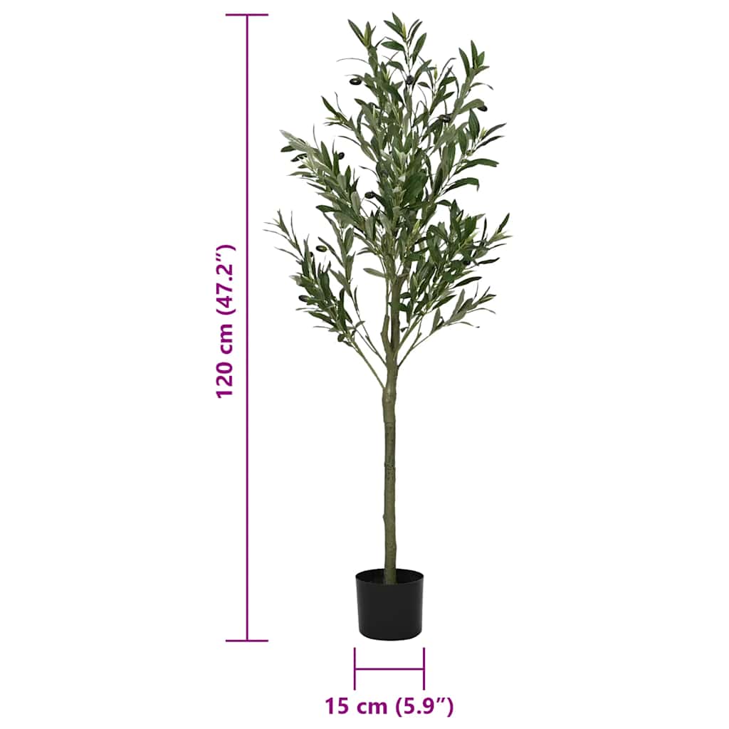 Bois d'olive artificiel 450 feuilles de 120 cm verts - number 5.